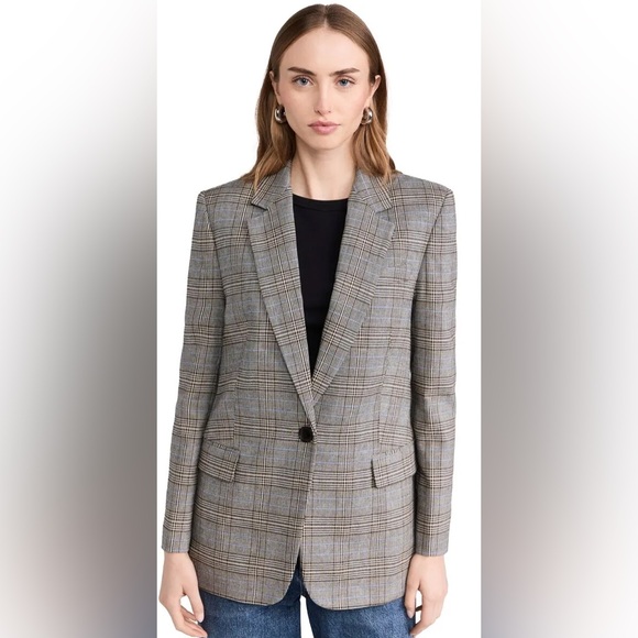 Madewell Jackets & Blazers - Madewell- The “perfect blazer” in grey/blue plaid